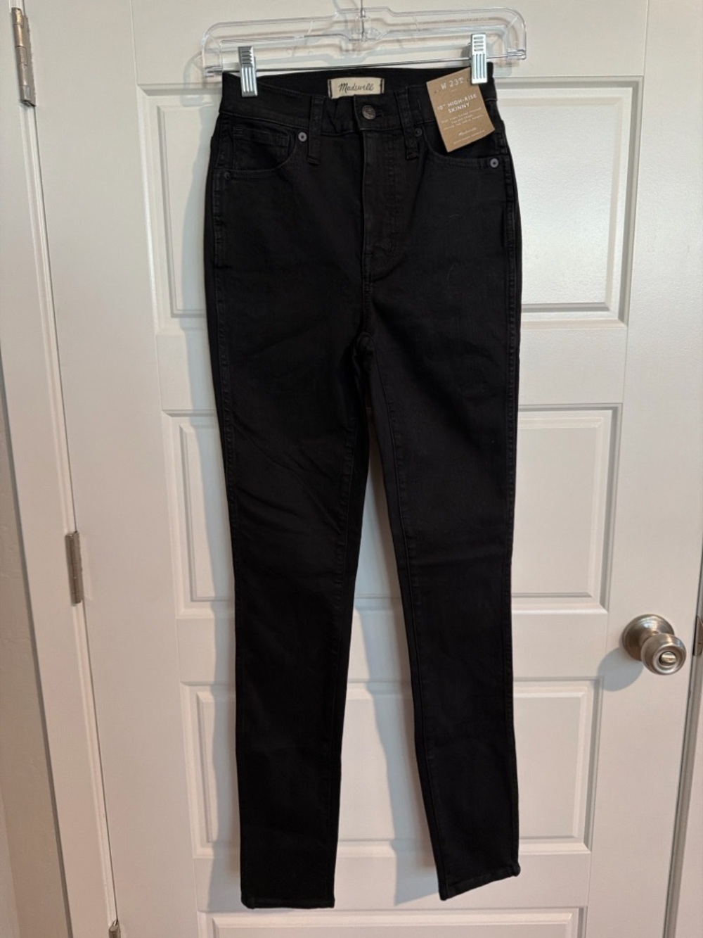 Madewell 10” High-Rise Skinny Jeans 23 Tall Black NWT Tall Denim